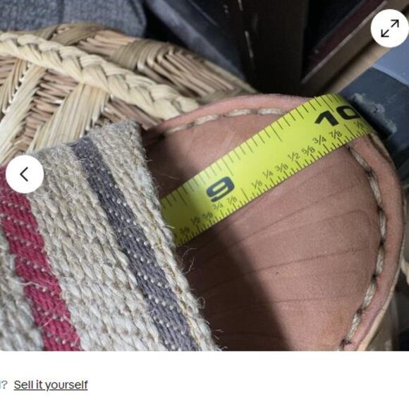 Born Women's Wapita Sandal Size 9 Cork Wedge Platform Ankle Wrap Striped Boho - Picture 5 of 6